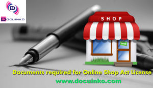 Documents required for making Online Shop Act in Pune